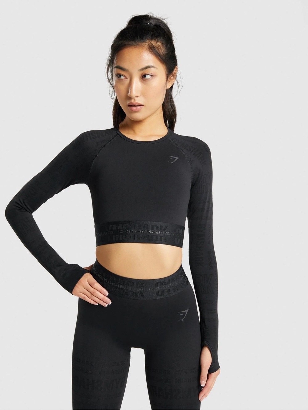 GYMSHARK VISION LONG SLEEVE CROP TOP